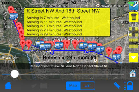 NextBus Real Time Text & Map Pro screenshot 3