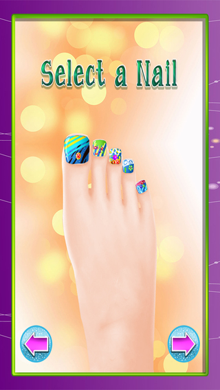 【免費遊戲App】Gorgeous Glitter Toe-Nail Art Design : Foot Polish Salon And Pedicure Spa Tutorial PRO-APP點子