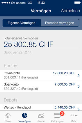 Bank Oberuzwil screenshot 2