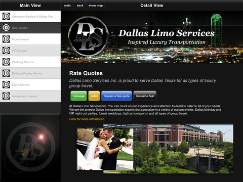 Dallas Limo Service Mobile Map screenshot 3