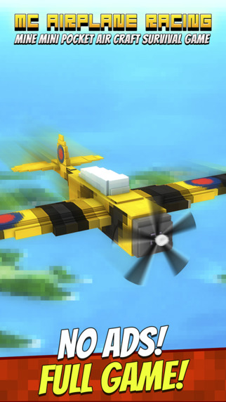MC Airplane Racing - Mine Mini Pocket Air Craft Survival Game