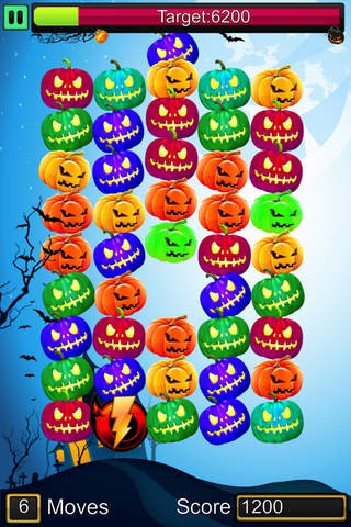 Aaah! Scary Halloween Pumpkin Saga: Sweet Candy Puzzle Blast screenshot 3
