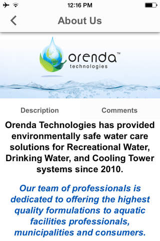 Orenda Technologies - We're Changing the Way the World Thinks About Water! screenshot 2