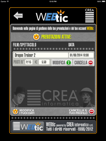 【免費娛樂App】Webtic Cityplex Lumiere Pianezza Cinema Prenotazioni-APP點子