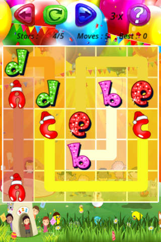 After school christmas alphabet flow free brain puzzle game:play with your xmas letters screenshot 2