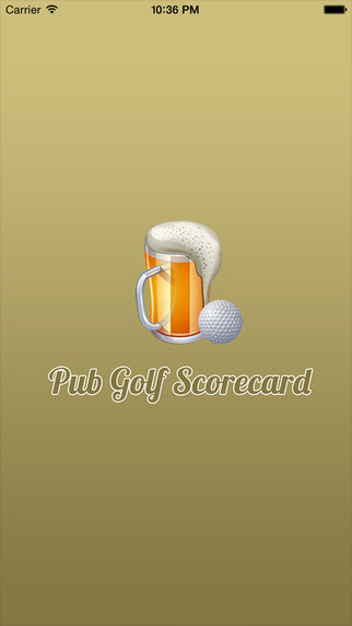 Pub Golf Scorecard