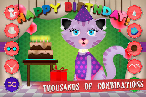 Kitty Cat Dress up - Funny Pet Salon Animal Games for Toddlers and Kids screenshot 3