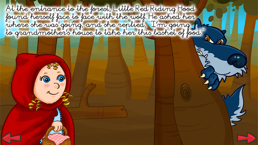 【免費教育App】The little red riding hood - Multi-Language book-APP點子