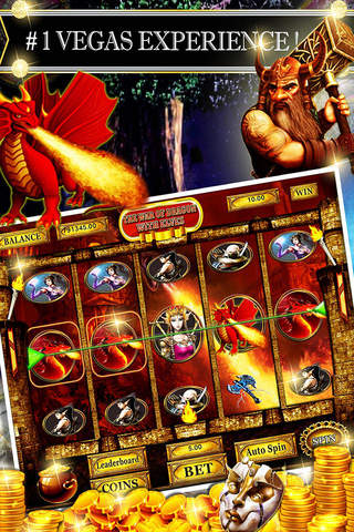 The War of Dragon with Elves Slots : A Super 777 Las Vegas Strip Casino 5 Reel Slot Machine Game screenshot 3