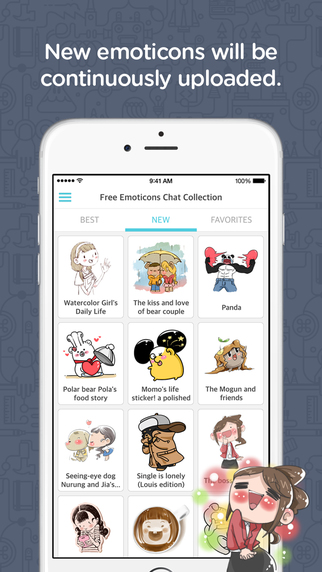 【免費社交App】Free Emoticons Chat Collection-APP點子