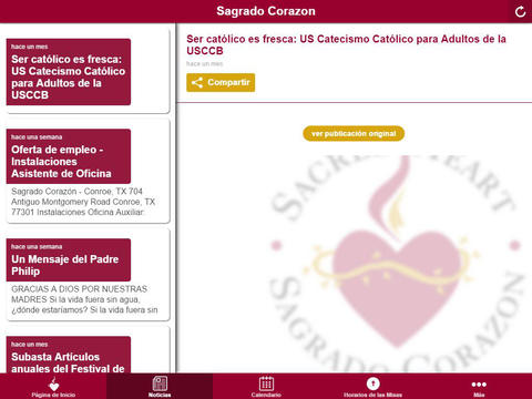 【免費商業App】Sagrado Corazon Conroe, TX-APP點子