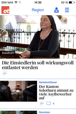 Oltner Tagblatt News screenshot 2