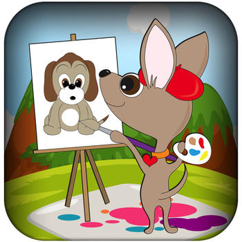 Paint Your Virtual Pet - Draw Fun Art With Your Baby Puppy PRO LOGO-APP點子