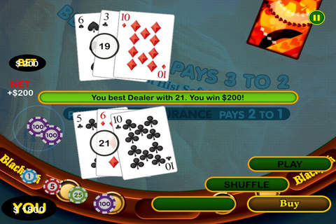 21 Blackjack Titan's Journey to Rich-es Casino Bonanza Jackpot Craze Free screenshot 2