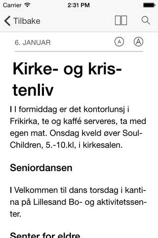 Lillesands-Posten eAvis screenshot 3