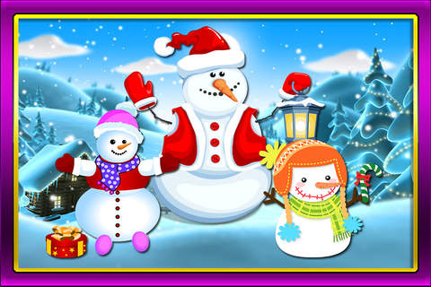 Snowman Head Build-er Saloon: A Frosty Ice-man Maker Kit for Kids game in winter Holiday Season PRO screenshot 3