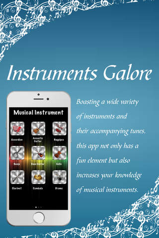 Instruments Galore Free - World of musical instruments with a touch of your fingertip! screenshot 3