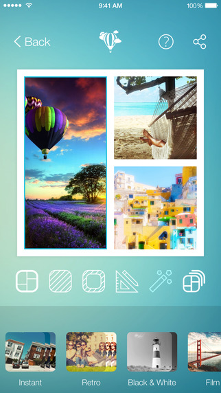 Justframe — create a stunning collage for Instagram Facebook and Twitter