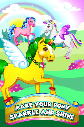 A Pony Resort - Little Pet Care Rainbow Spa Makeover Magic screenshot 3