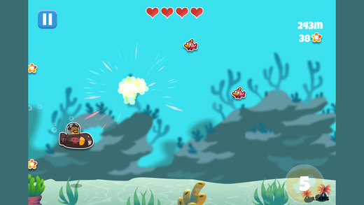 【免費遊戲App】Kiwitiki Submarine Race : An adventure under the sea-APP點子