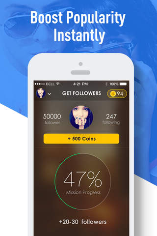 Get Followers - for Instagram followers and more likes screenshot 4