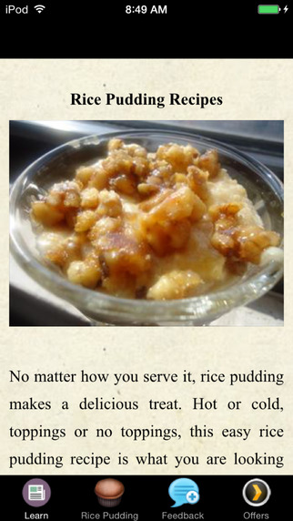 Rice Pudding Recipes - Dessert