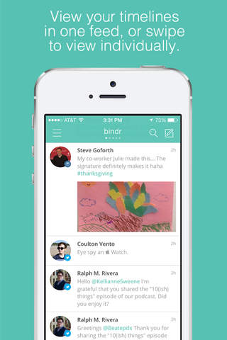 bindr : Simple Social Management for Facebook, Twitter, Instagram, and more screenshot 3