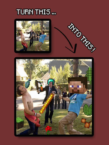 【免費教育App】Camcrafter Minecam - Picture builder on your photos with stickers - PE Edition-APP點子