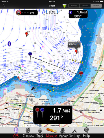 Mediterranean South East GPS Nautical charts pro