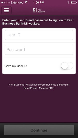 Milwaukee Mobile Business Banking for iPhone