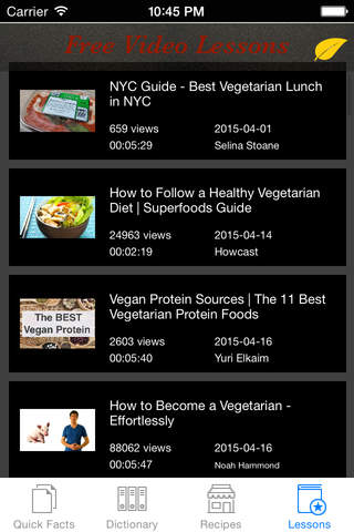 Best Vegetarian and Vegan Nutrition Facts and Recipes: Eating Healthy matters, Free Video Lessons and Glossary Help screenshot 3