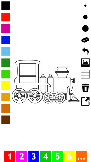 【免費書籍App】All aboard: coloring book for children with transports-APP點子