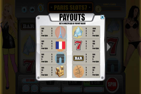 Paris Slots7 screenshot 3