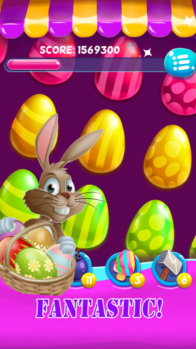 Easter Egg cookie - Bunny hunt candy game for kids screenshot 2