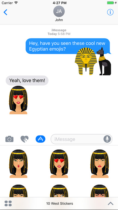 Egyptian Emoji Stickers screenshot 4