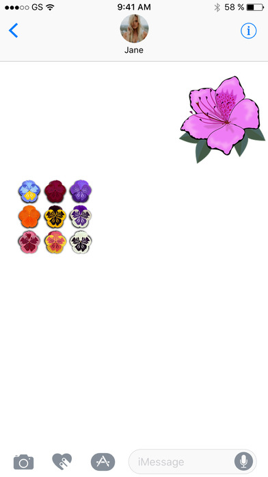 Flower Cartoon Sticker Pack! screenshot 3