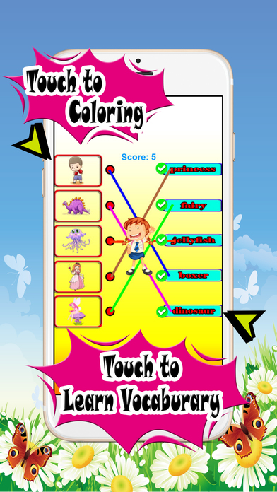 English for fun Coloring and Matching Pluzzles screenshot 4
