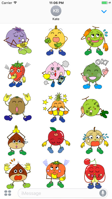 A Class Of Cute Fruit Stickers screenshot 2
