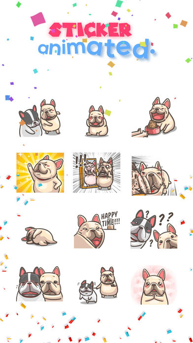 Dog Pull Emojis Animated Stickers screenshot 2