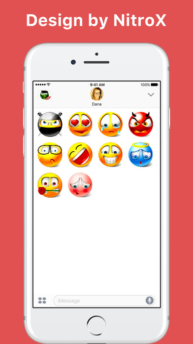 smileY.2 stickers by NitroX for iMessage screenshot 2
