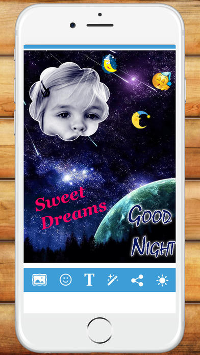 Lovely Good Night Photo Frame Editor screenshot 2