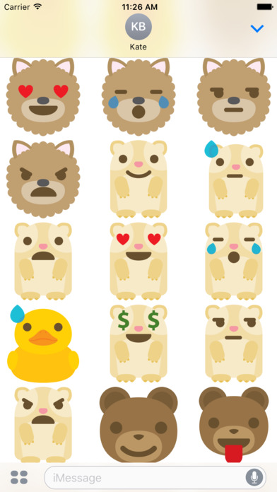 Animals Emoji - Redbubble sticker pack screenshot 2