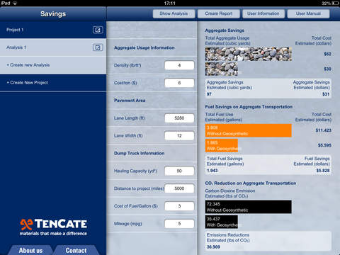 TenCate Flexible Pavement Design Software screenshot 3