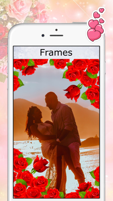 Romantic Photo Editor - Cool Stickers & Frames screenshot 2