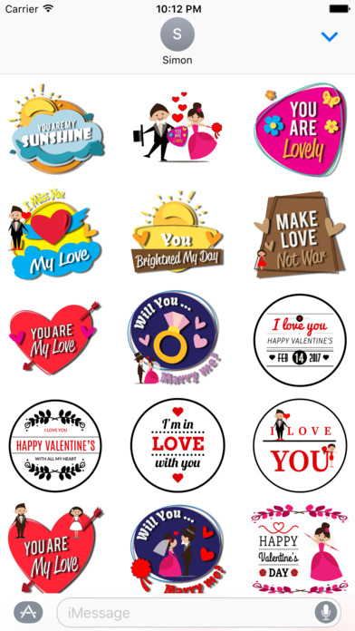 My Valentine Sticker screenshot 2