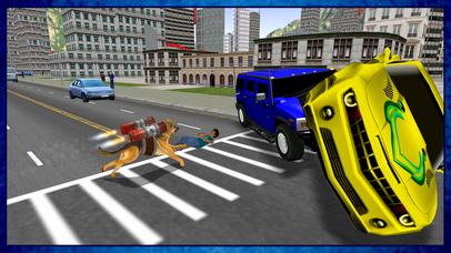Flying Dog Simulator – Run and Fly to Rescue City screenshot 4
