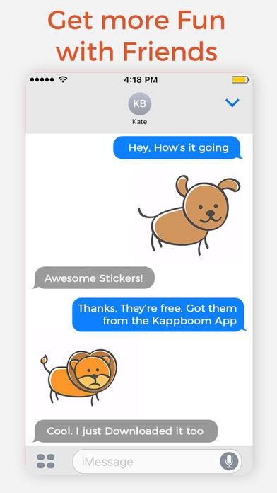 Cute Animal Emotions Stickers screenshot 2