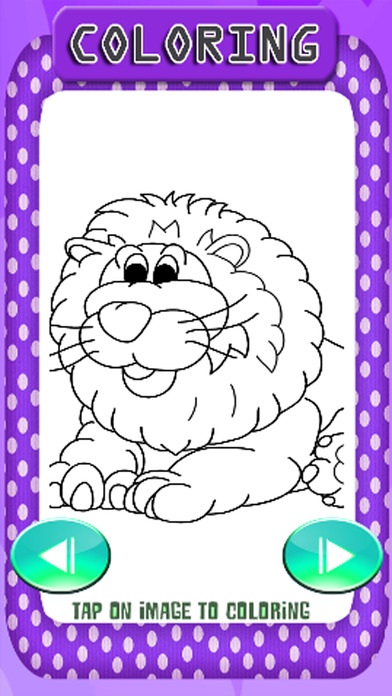 Free Lion Monkey Coloring Book Game Version screenshot 2