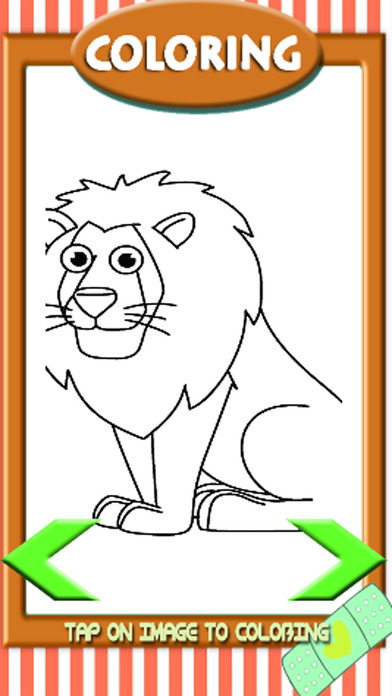 Toddlers Coloring Lion Panda Page Games Free screenshot 2