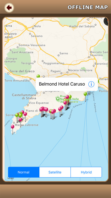 Amalfi Coast Island Offline Map Explorer screenshot 2